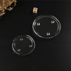Wholesale Clear Glass Candle Tray and Glass Candle Trivet