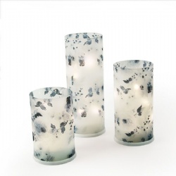 Elegant Cylinder Decor Paper Glass Candle Holder
