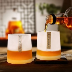 Matt White Japanese Glass Whisky Cup