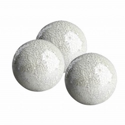 Elegant Shining White Mosaic Ornament Ball 15cm Diameter